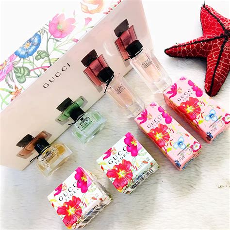 gucci flora miniature set.